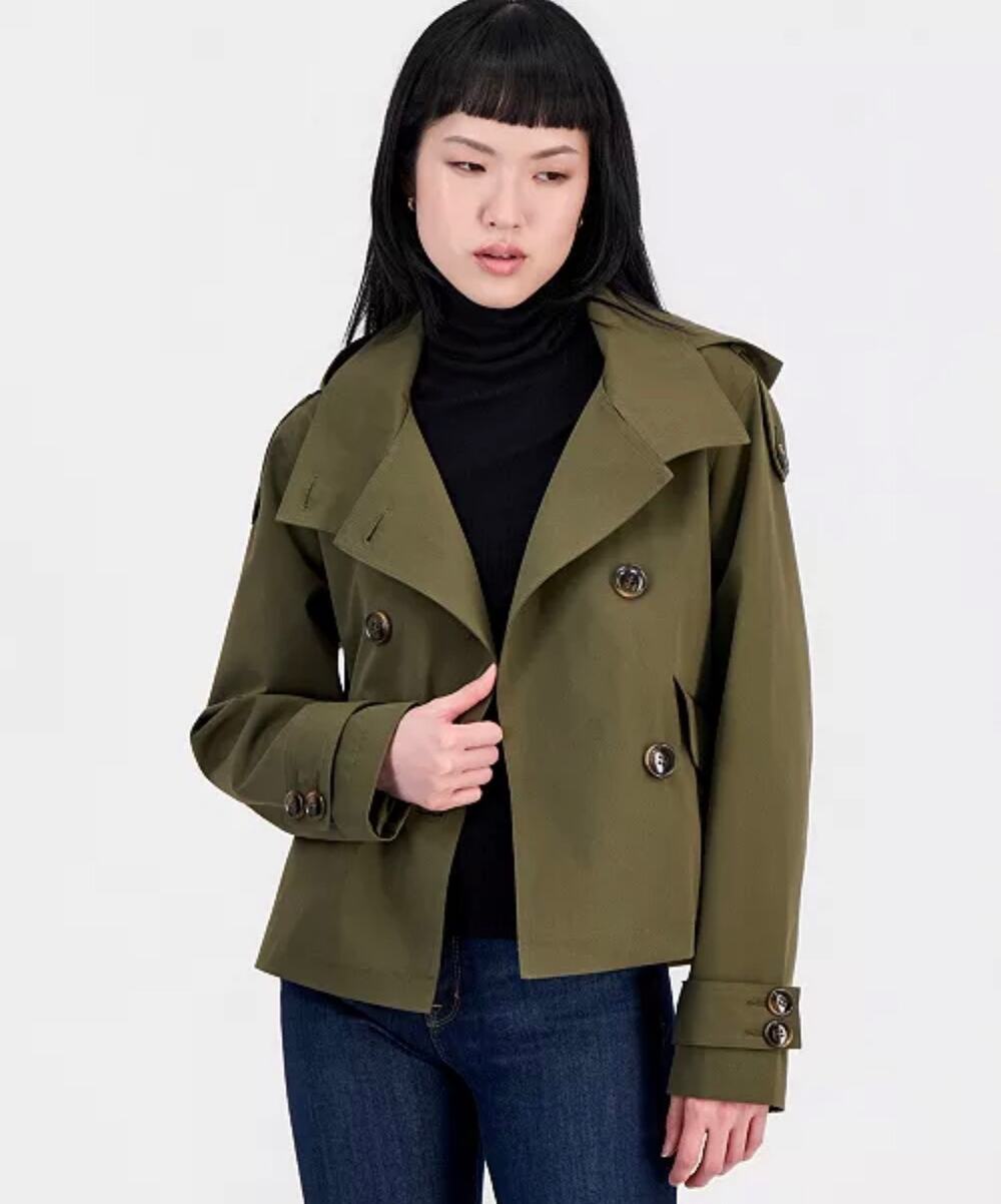 BWT Steve Madden Army Green  Cropped Trench Jacket – NWT XL